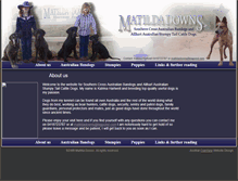 Tablet Screenshot of matildadowns.com.au